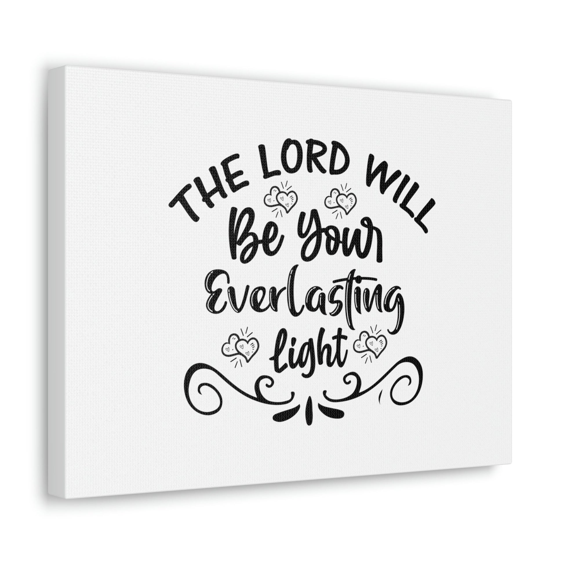 The Lord Will Be Your Everlasting Light Isaiah 60:20 Christian Wall Art Bible Verse Print Ready to Hang Unframed-Express Your Love Gifts