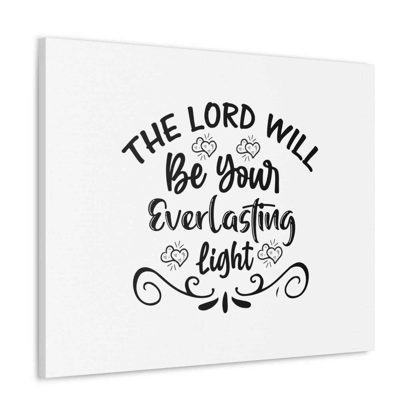 The Lord Will Be Your Everlasting Light Isaiah 60:20 Christian Wall Art Bible Verse Print Ready to Hang Unframed-Express Your Love Gifts