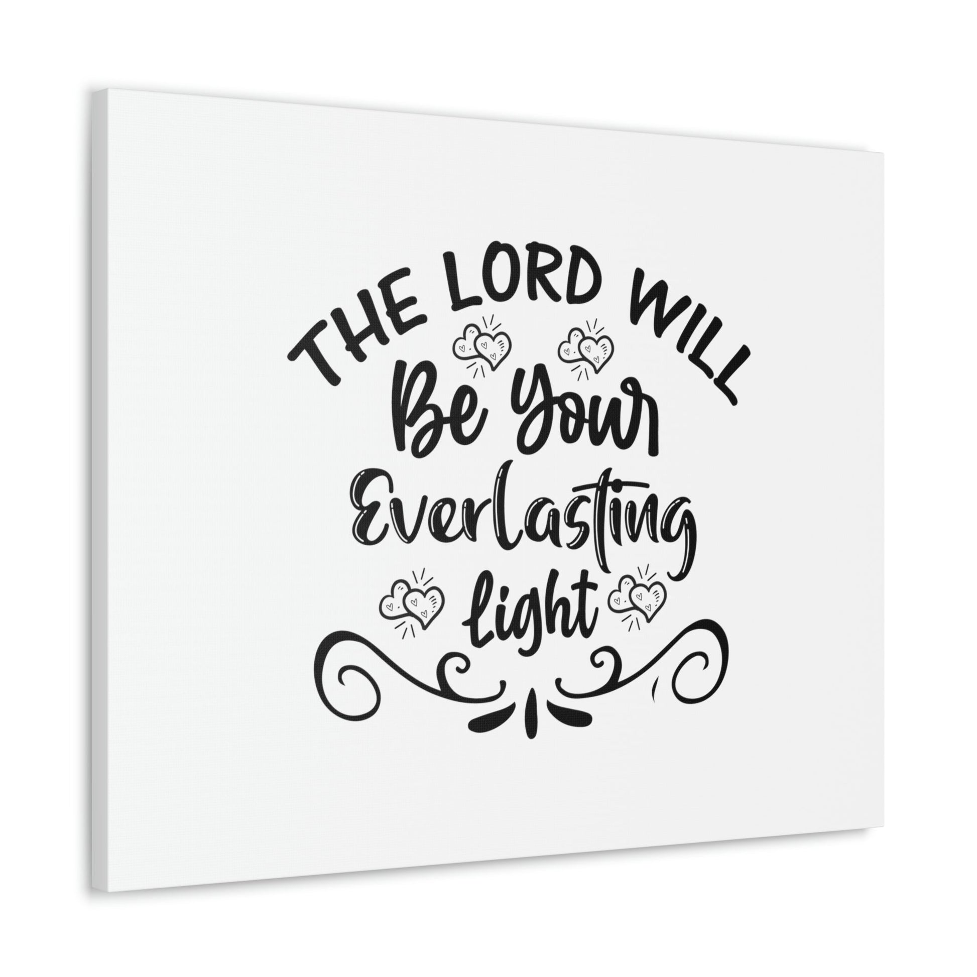 The Lord Will Be Your Everlasting Light Isaiah 60:20 Christian Wall Art Bible Verse Print Ready to Hang Unframed-Express Your Love Gifts