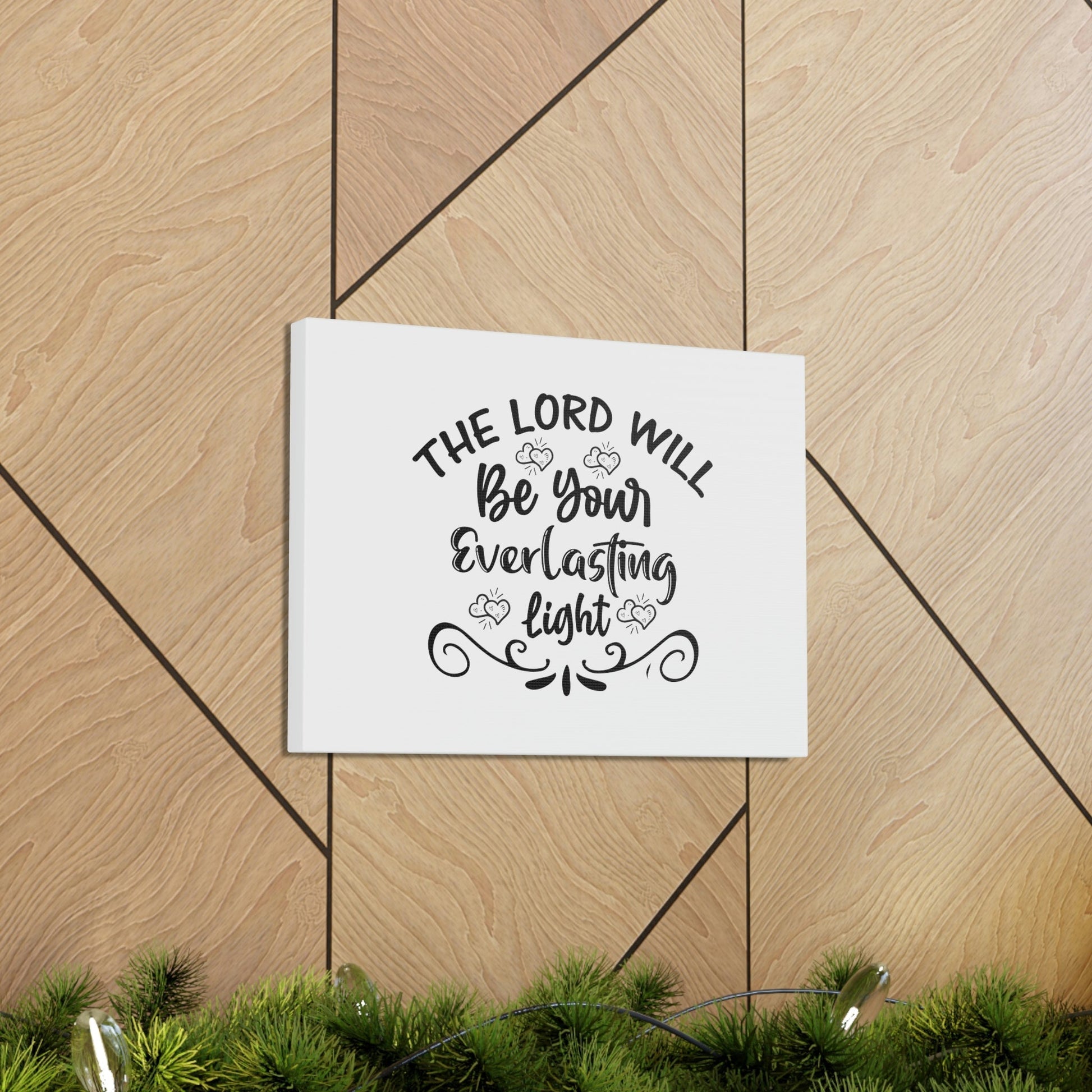 The Lord Will Be Your Everlasting Light Isaiah 60:20 Christian Wall Art Bible Verse Print Ready to Hang Unframed-Express Your Love Gifts