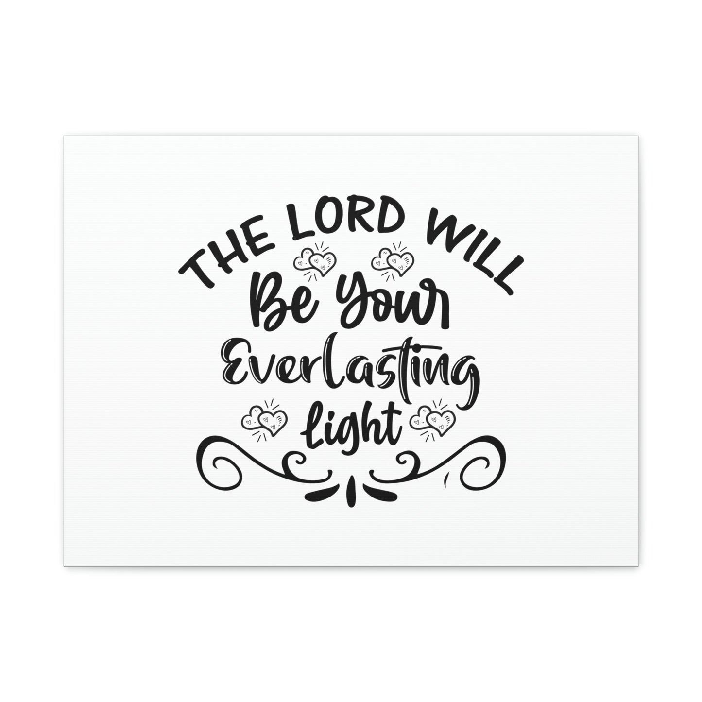 The Lord Will Be Your Everlasting Light Isaiah 60:20 Christian Wall Art Bible Verse Print Ready to Hang Unframed-Express Your Love Gifts