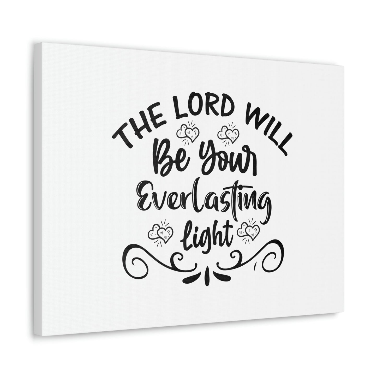 The Lord Will Be Your Everlasting Light Isaiah 60:20 Christian Wall Art Bible Verse Print Ready to Hang Unframed-Express Your Love Gifts