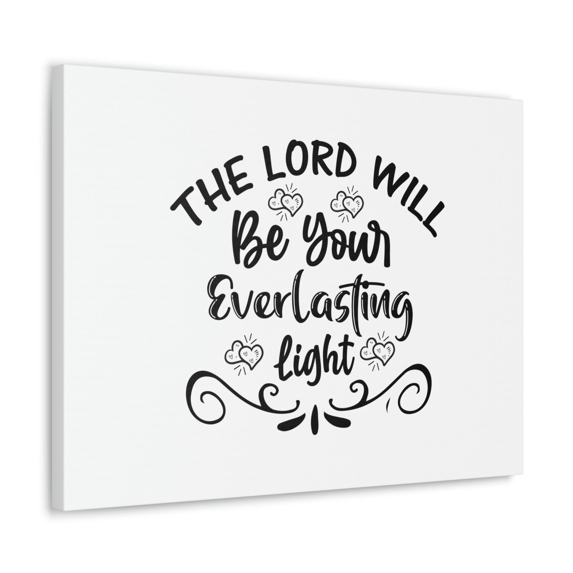 The Lord Will Be Your Everlasting Light Isaiah 60:20 Christian Wall Art Bible Verse Print Ready to Hang Unframed-Express Your Love Gifts