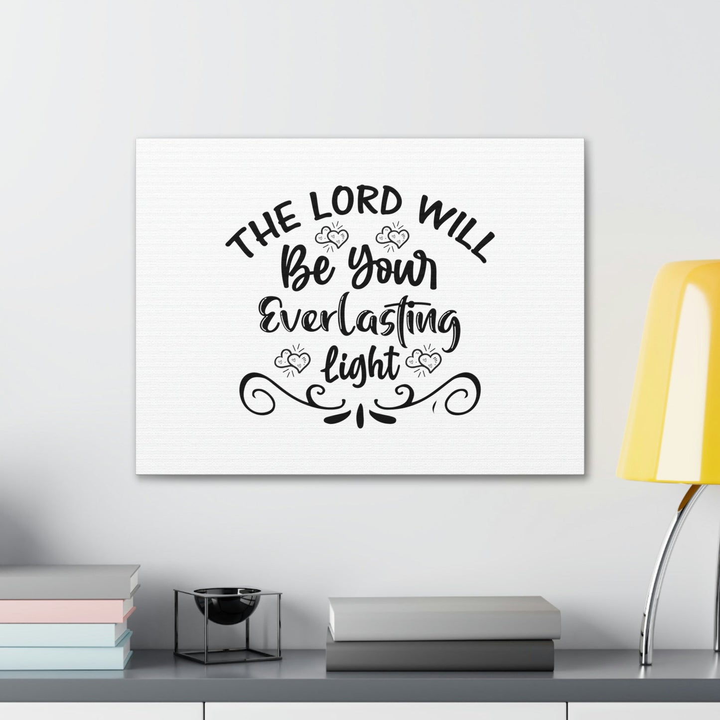 The Lord Will Be Your Everlasting Light Isaiah 60:20 Christian Wall Art Bible Verse Print Ready to Hang Unframed-Express Your Love Gifts