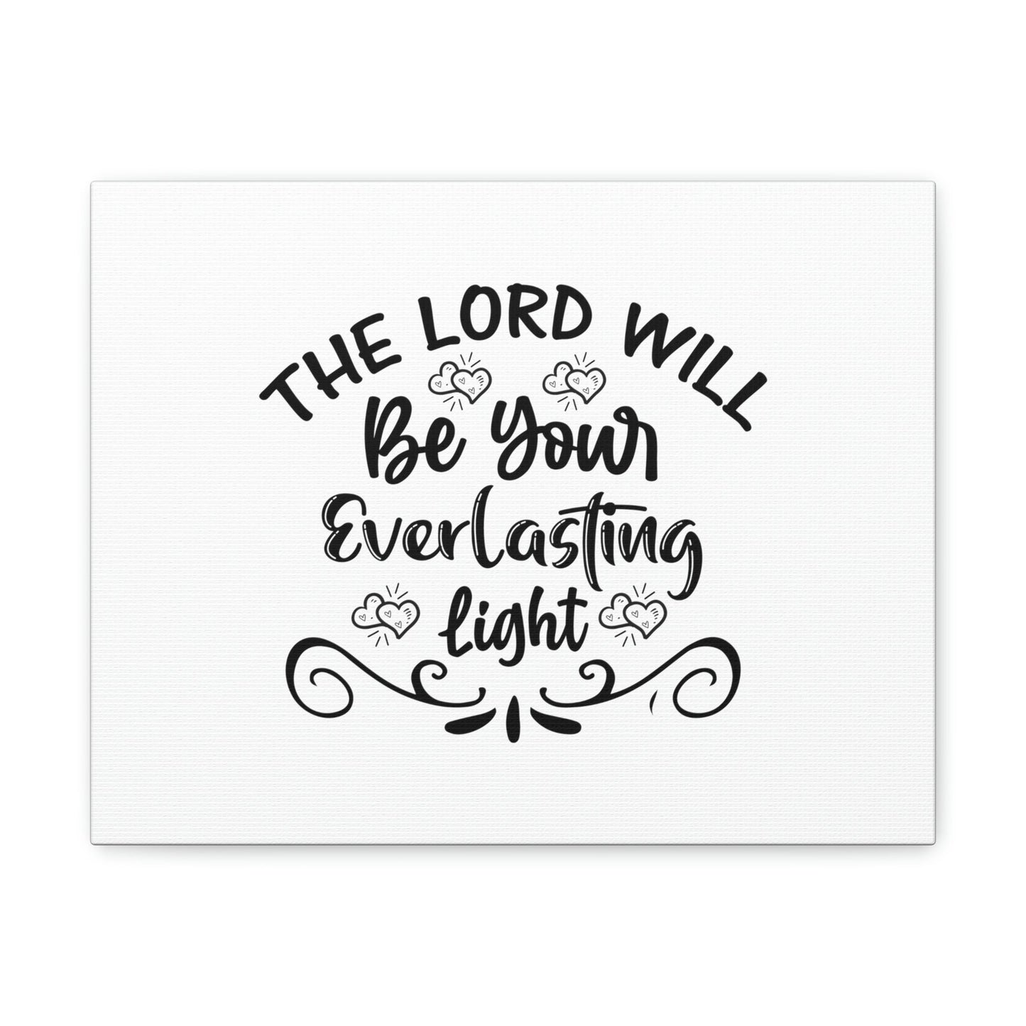 The Lord Will Be Your Everlasting Light Isaiah 60:20 Christian Wall Art Bible Verse Print Ready to Hang Unframed-Express Your Love Gifts