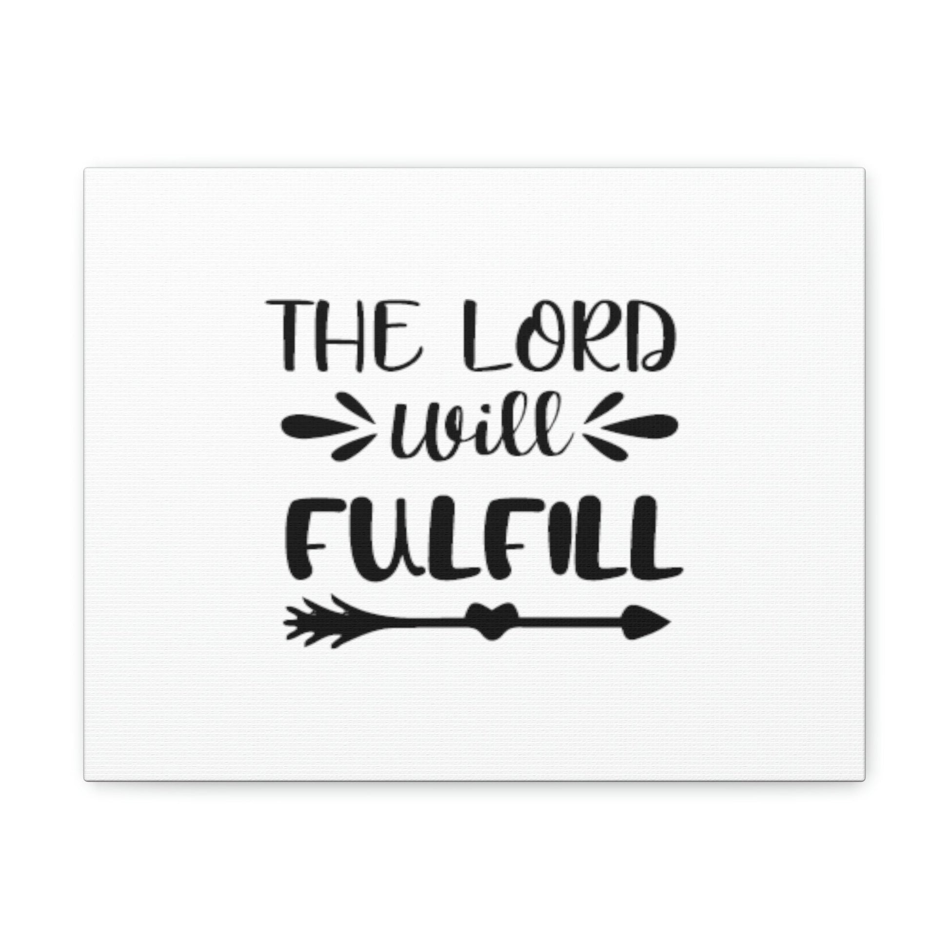 The Lord Will Fulfill Psalm 138:8 Arrow Christian Wall Art Bible Verse Print Ready to Hang Unframed-Express Your Love Gifts