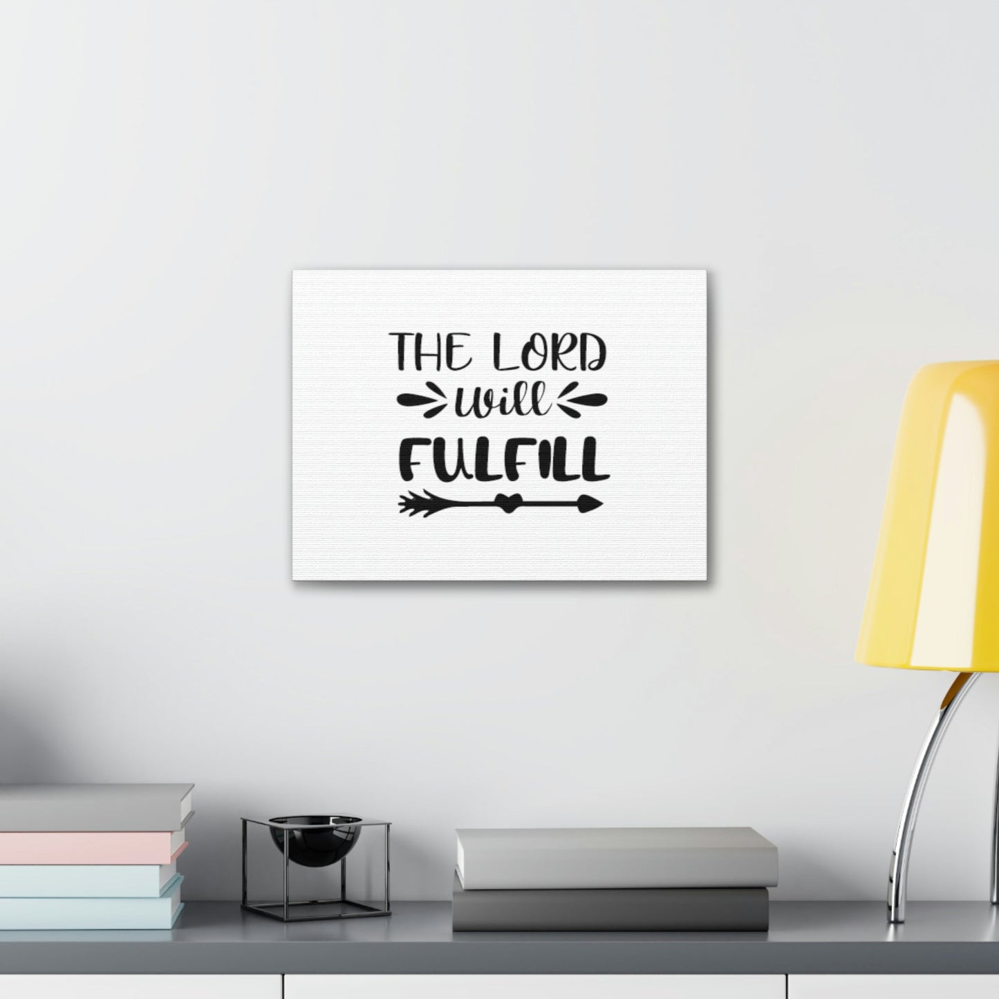 The Lord Will Fulfill Psalm 138:8 Arrow Christian Wall Art Bible Verse Print Ready to Hang Unframed-Express Your Love Gifts