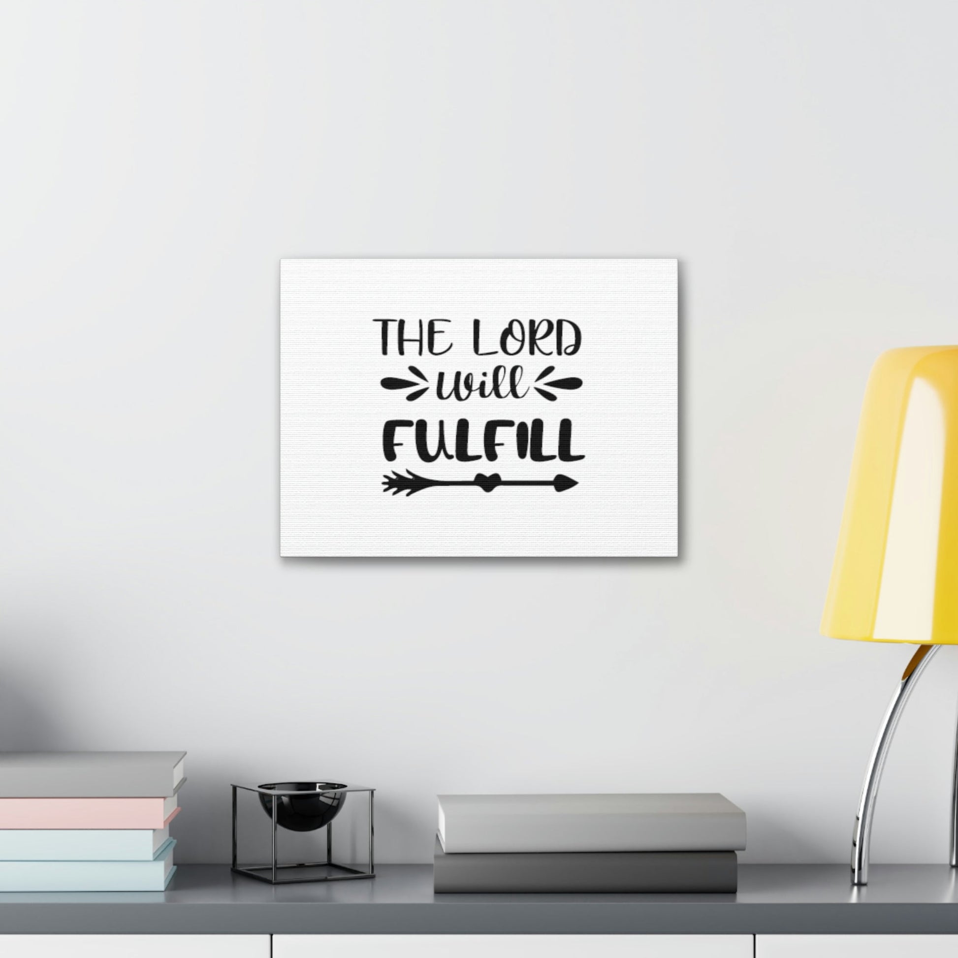 The Lord Will Fulfill Psalm 138:8 Arrow Christian Wall Art Bible Verse Print Ready to Hang Unframed-Express Your Love Gifts