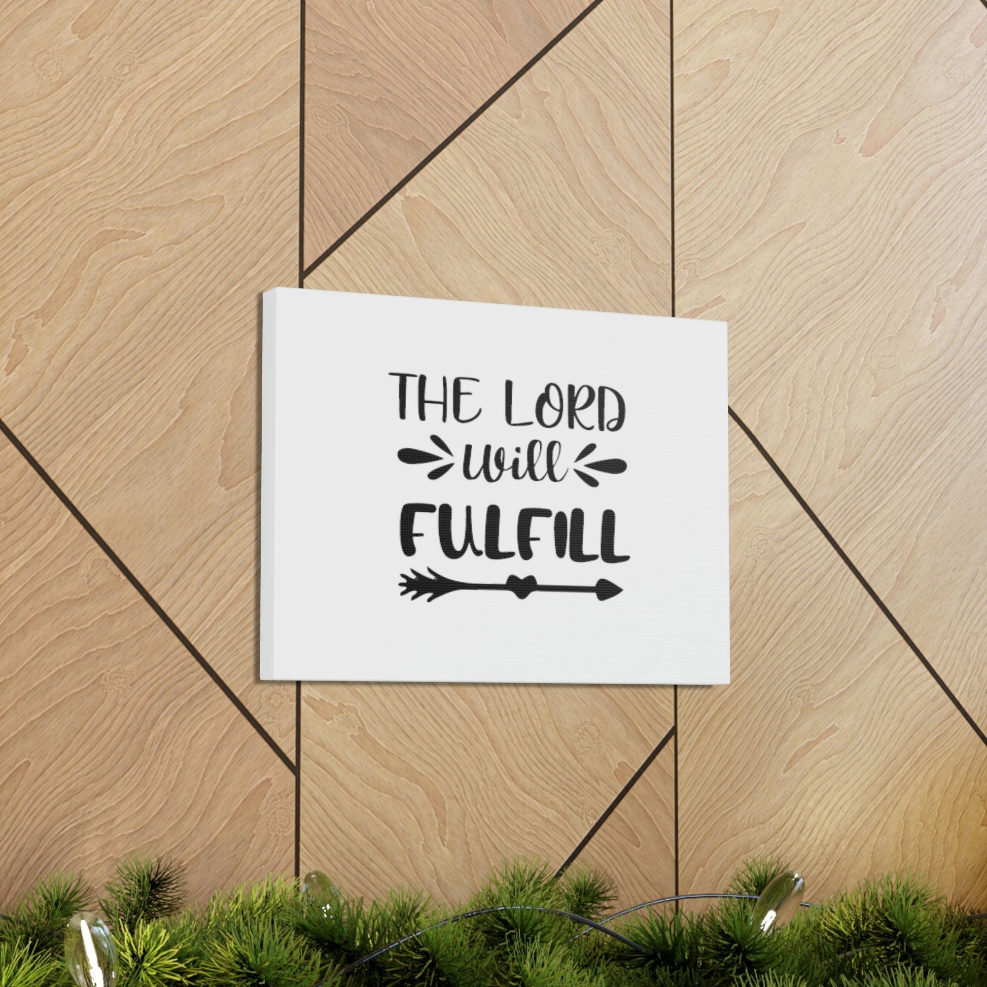 The Lord Will Fulfill Psalm 138:8 Arrow Christian Wall Art Bible Verse Print Ready to Hang Unframed-Express Your Love Gifts