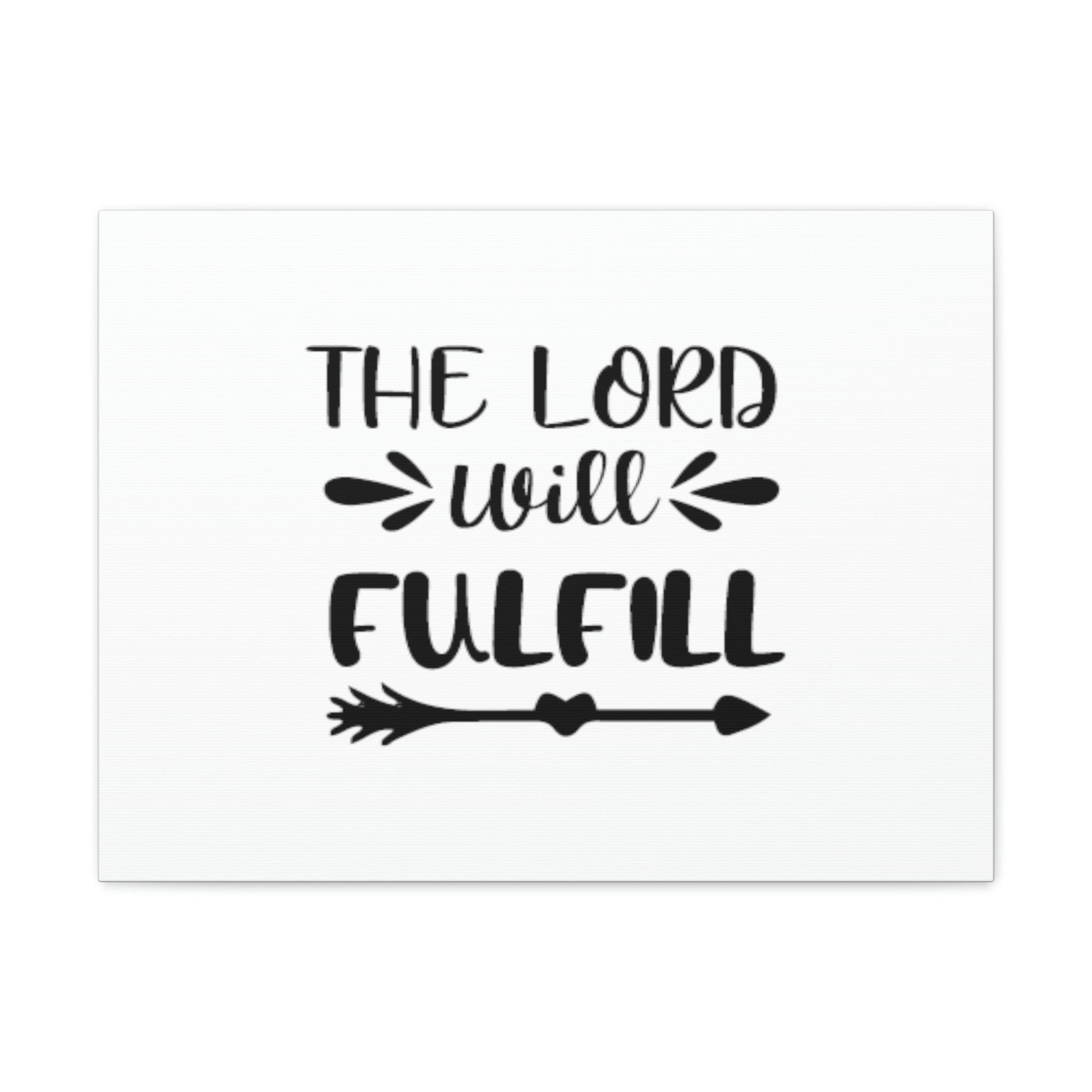 The Lord Will Fulfill Psalm 138:8 Arrow Christian Wall Art Bible Verse Print Ready to Hang Unframed-Express Your Love Gifts