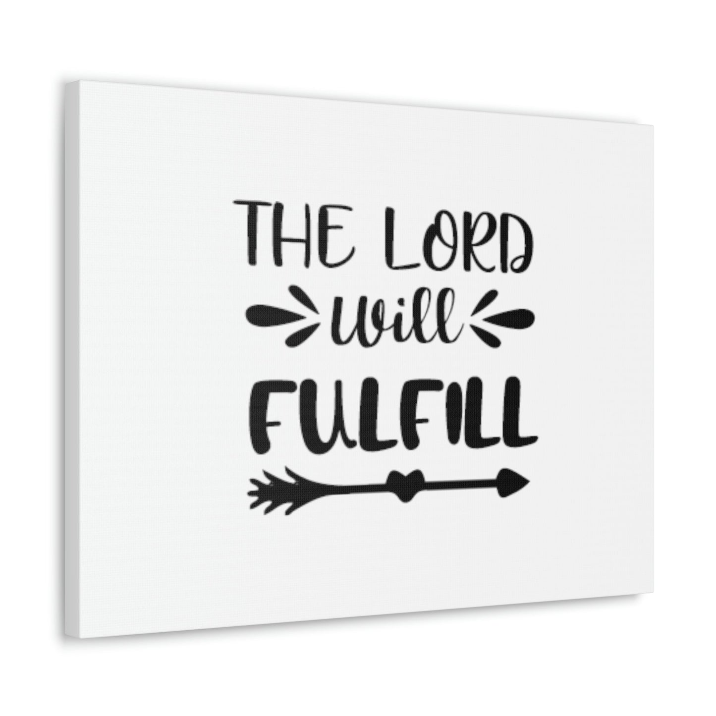 The Lord Will Fulfill Psalm 138:8 Arrow Christian Wall Art Bible Verse Print Ready to Hang Unframed-Express Your Love Gifts