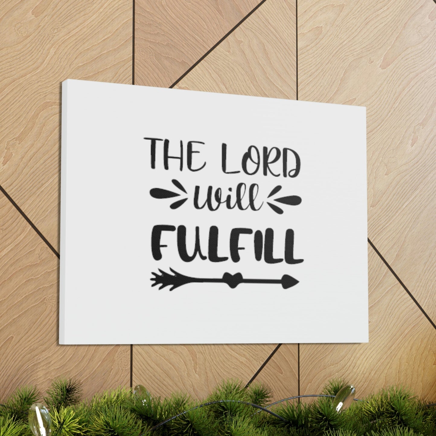 The Lord Will Fulfill Psalm 138:8 Arrow Christian Wall Art Bible Verse Print Ready to Hang Unframed-Express Your Love Gifts