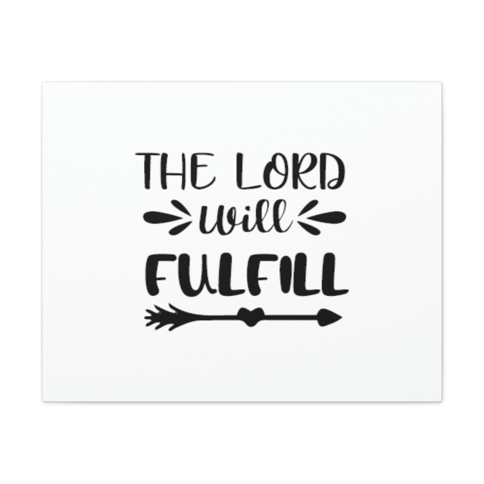 The Lord Will Fulfill Psalm 138:8 Arrow Christian Wall Art Bible Verse Print Ready to Hang Unframed-Express Your Love Gifts