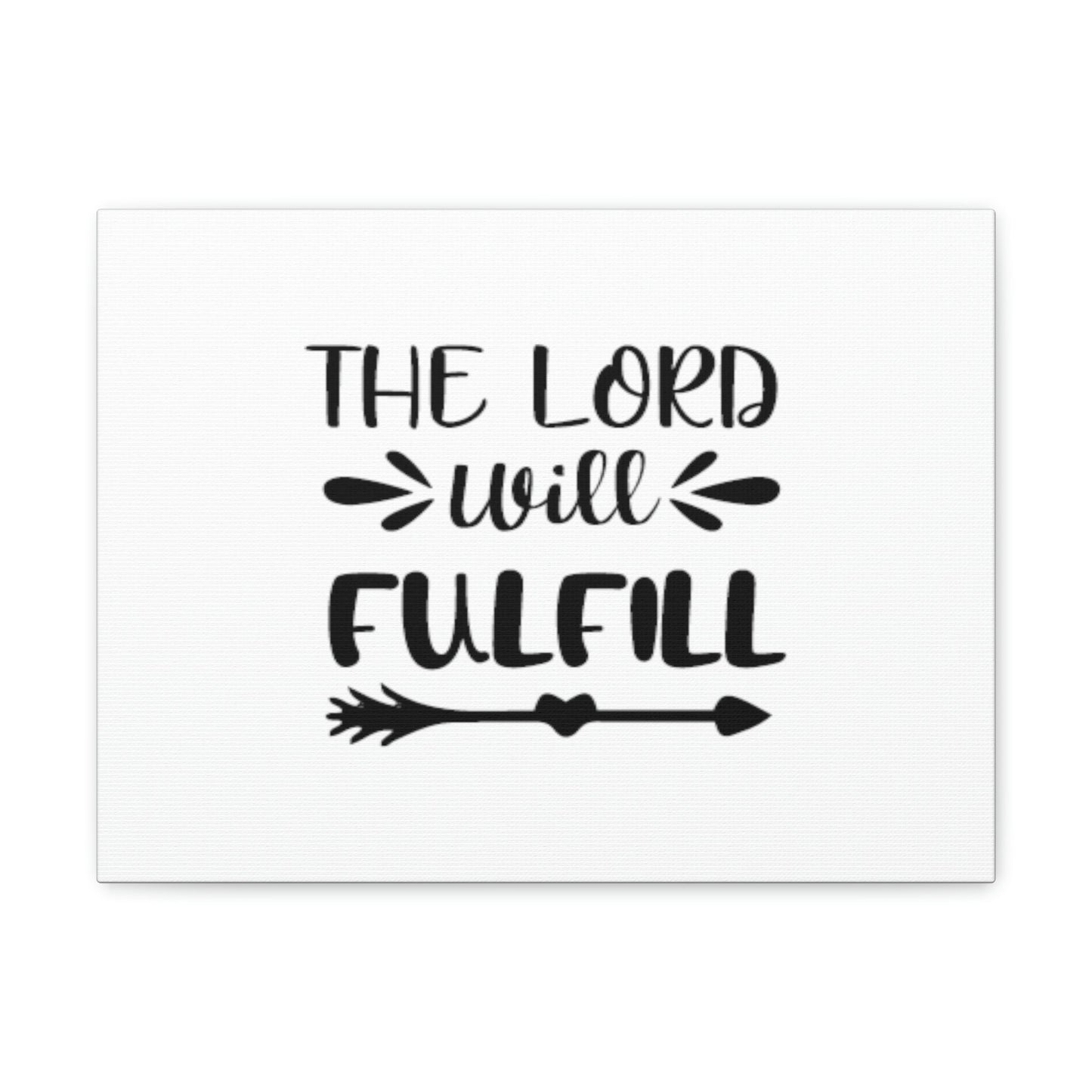 The Lord Will Fulfill Psalm 138:8 Arrow Christian Wall Art Bible Verse Print Ready to Hang Unframed-Express Your Love Gifts