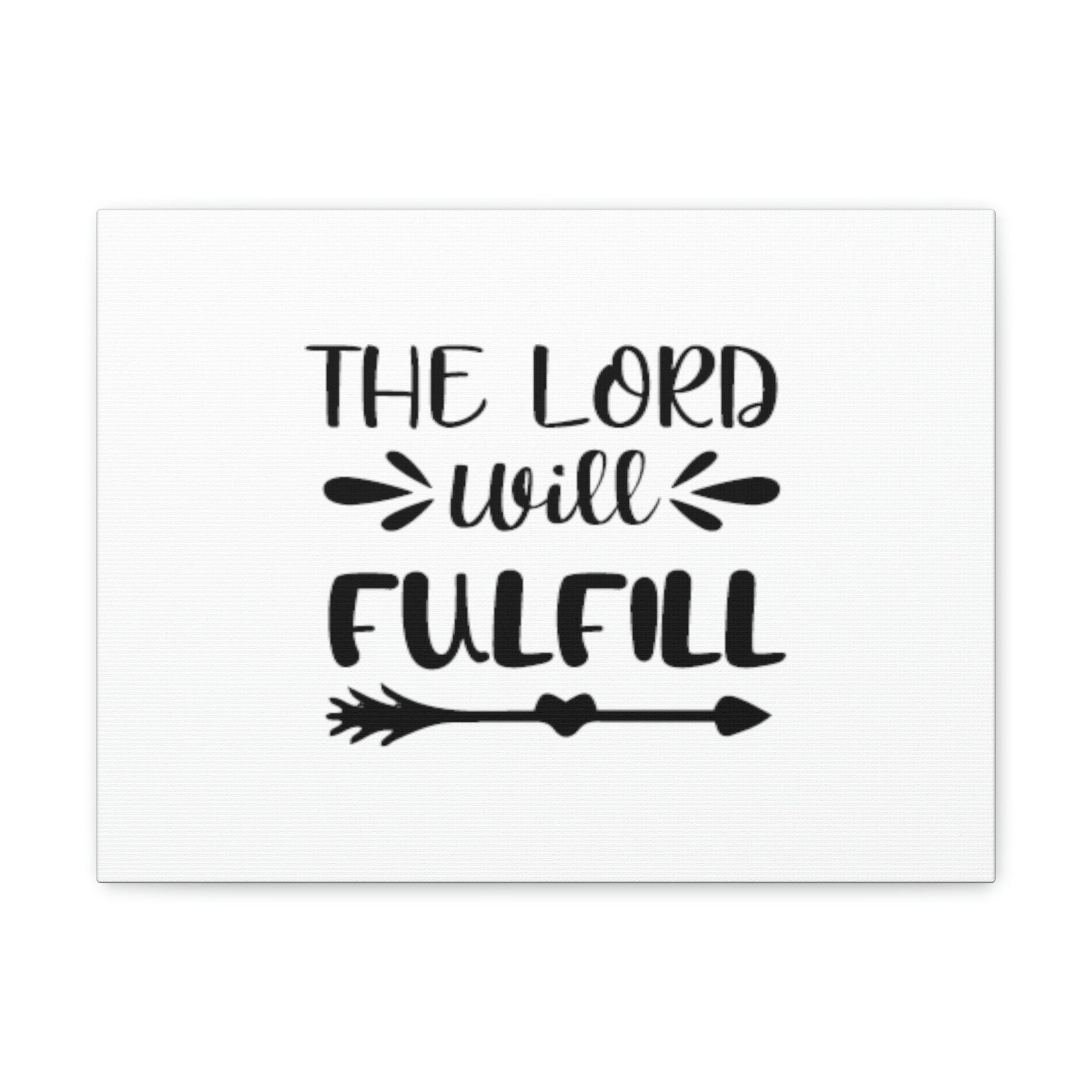 The Lord Will Fulfill Psalm 138:8 Arrow Christian Wall Art Bible Verse Print Ready to Hang Unframed-Express Your Love Gifts