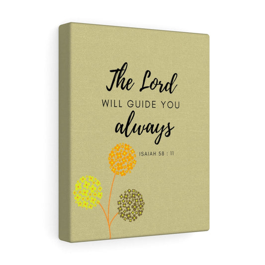 The Lord Will Guide You Isaiah 58:11 Bible Verse Canvas Christian Wall Art Ready to Hang Unframed-Express Your Love Gifts