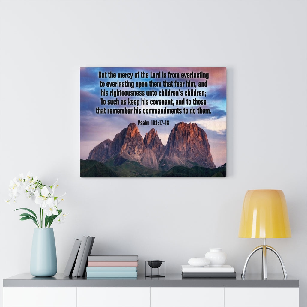 Scripture Walls The Mercy of The Lord Psalm 118:24 Christian Home Decor Bible Art Unframed-Express Your Love Gifts