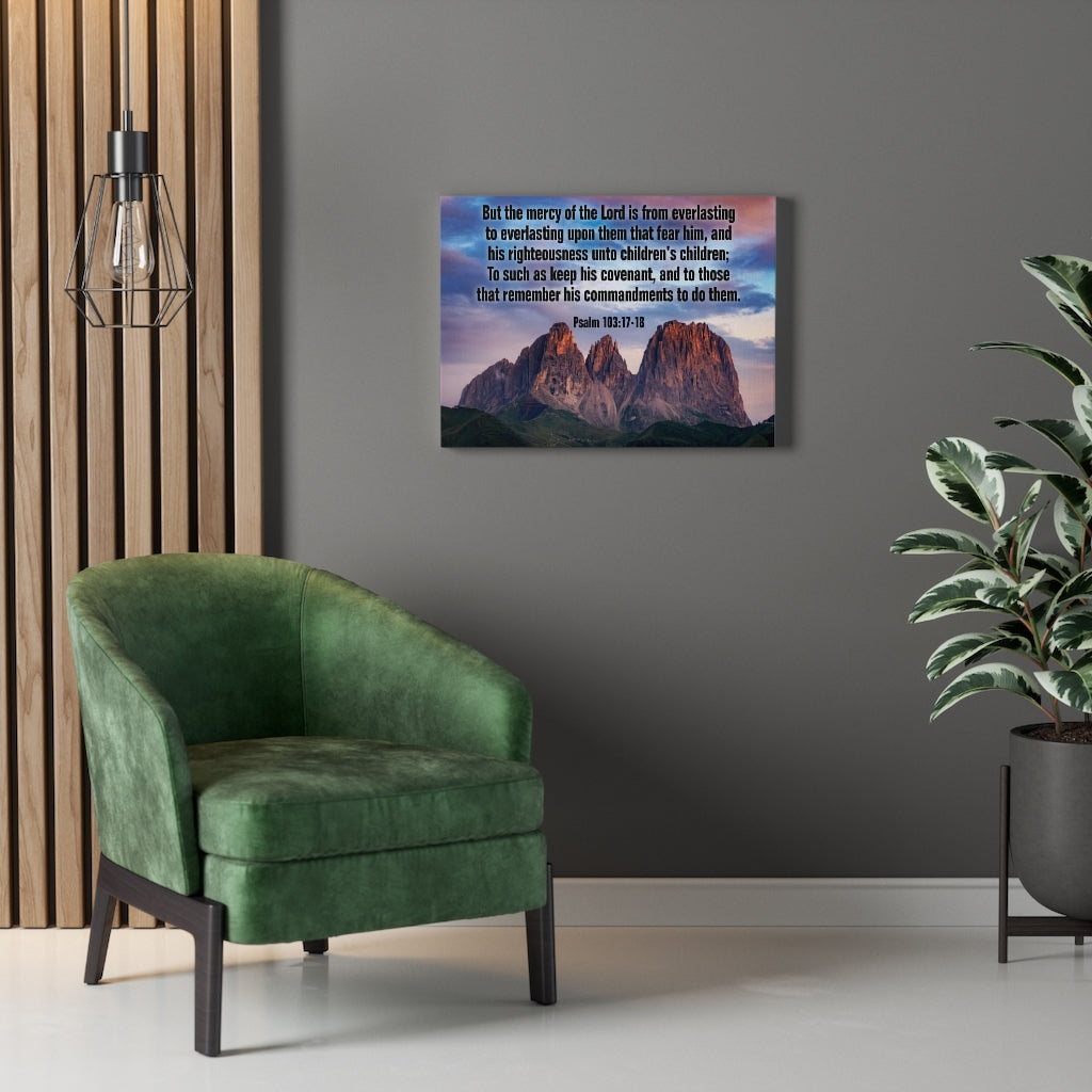 Scripture Walls The Mercy of The Lord Psalm 118:24 Christian Home Decor Bible Art Unframed-Express Your Love Gifts