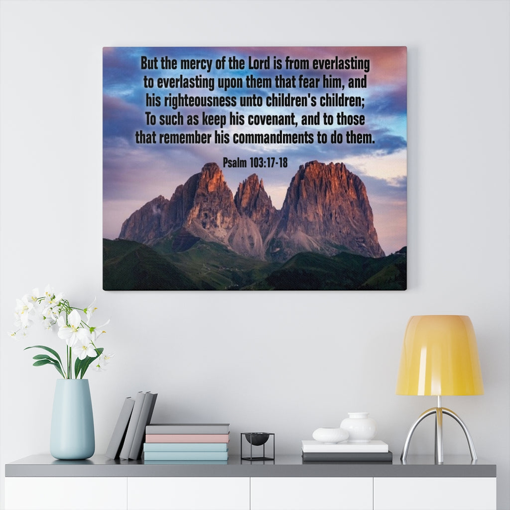 Scripture Walls The Mercy of The Lord Psalm 118:24 Christian Home Decor Bible Art Unframed-Express Your Love Gifts