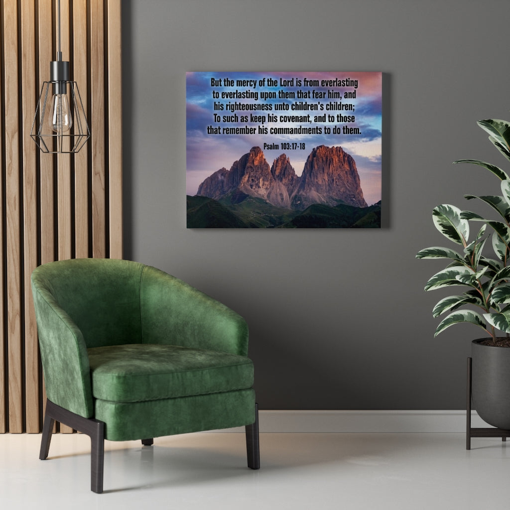 Scripture Walls The Mercy of The Lord Psalm 118:24 Christian Home Decor Bible Art Unframed-Express Your Love Gifts