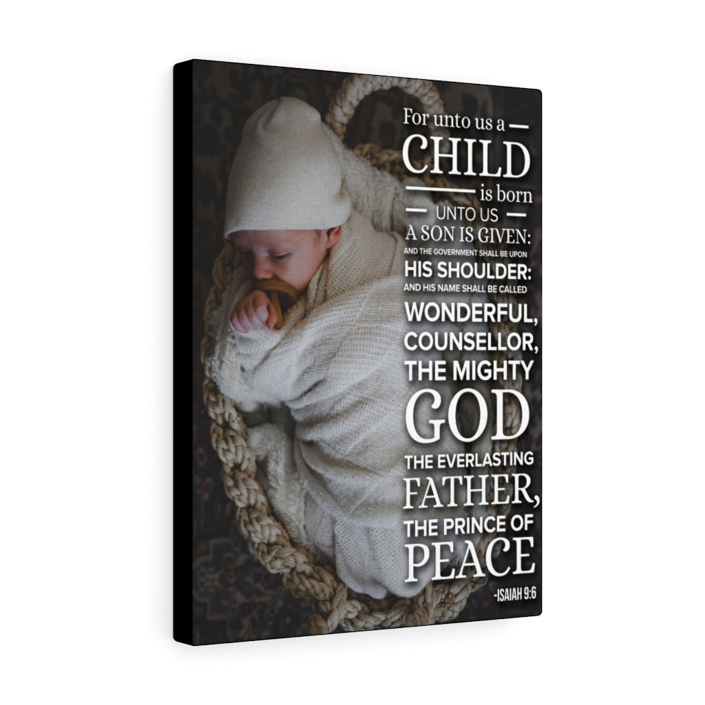 Scripture Walls The Mighty God Isaiah 9:6 Bible Verse Canvas Christian Wall Art Ready to Hang Unframed-Express Your Love Gifts
