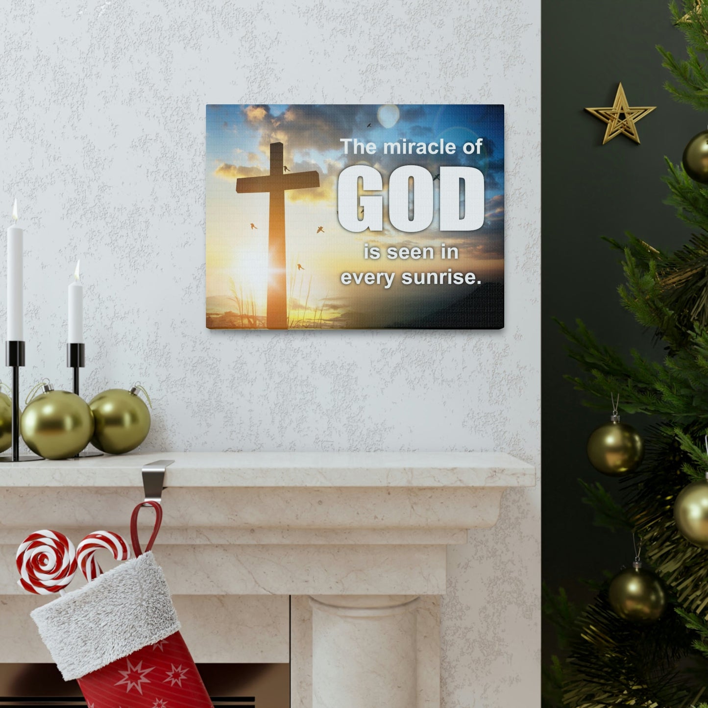 Scripture Walls The Miracle of God Psalm 118:24 Christian Wall Art Bible Verse Print Ready to Hang Unframed-Express Your Love Gifts