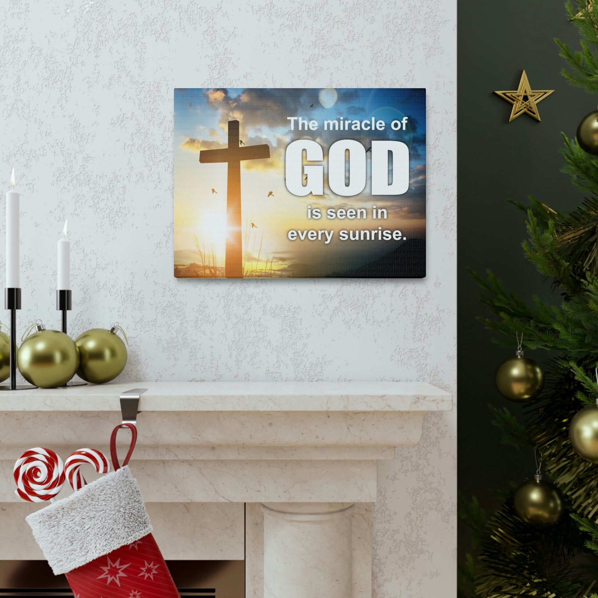 Scripture Walls The Miracle of God Psalm 118:24 Christian Wall Art Bible Verse Print Ready to Hang Unframed-Express Your Love Gifts