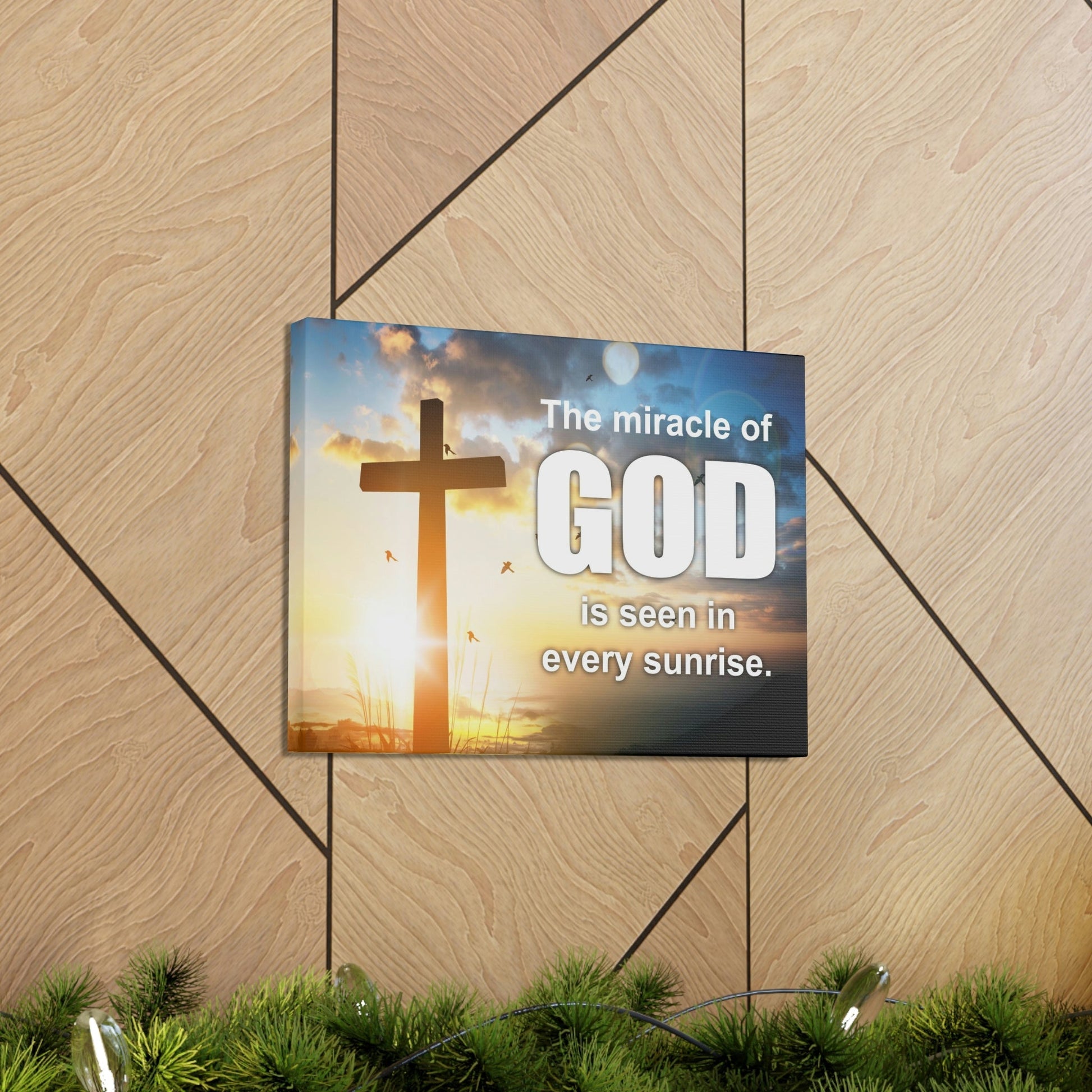 Scripture Walls The Miracle of God Psalm 118:24 Christian Wall Art Bible Verse Print Ready to Hang Unframed-Express Your Love Gifts