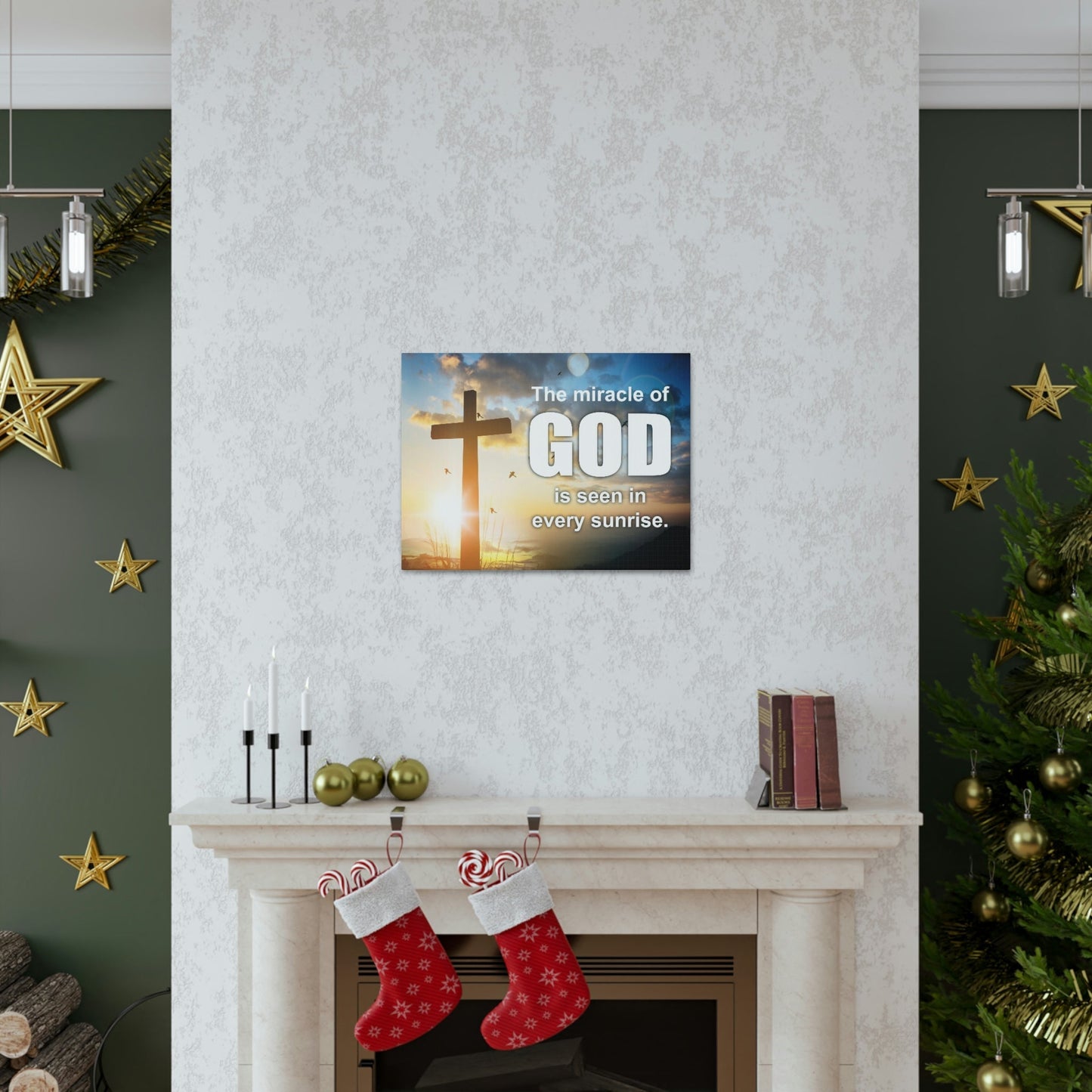 Scripture Walls The Miracle of God Psalm 118:24 Christian Wall Art Bible Verse Print Ready to Hang Unframed-Express Your Love Gifts