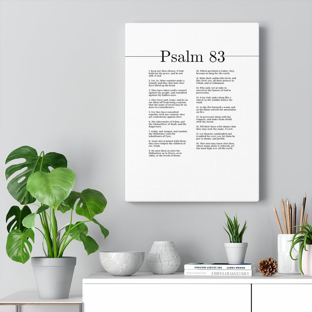 The Most High Over All The Earth Psalm 83 Bible Verse Canvas Christian Wall Art Ready to Hang Unframed-Express Your Love Gifts