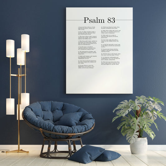 The Most High Over All The Earth Psalm 83 Bible Verse Canvas Christian Wall Art Ready to Hang Unframed-Express Your Love Gifts