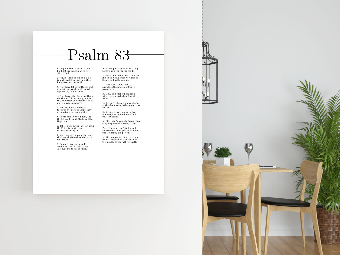 The Most High Over All The Earth Psalm 83 Bible Verse Canvas Christian Wall Art Ready to Hang Unframed-Express Your Love Gifts