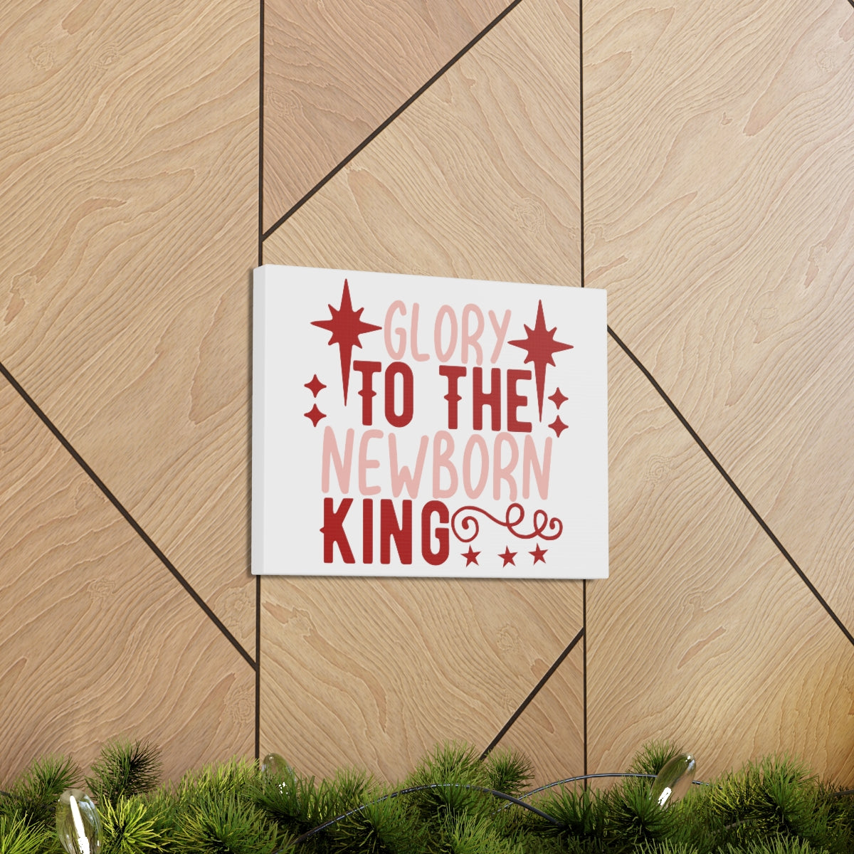 Scripture Walls The Newborn King Luke 2:13-14 Christian Wall Art Print Ready to Hang Unframed-Express Your Love Gifts