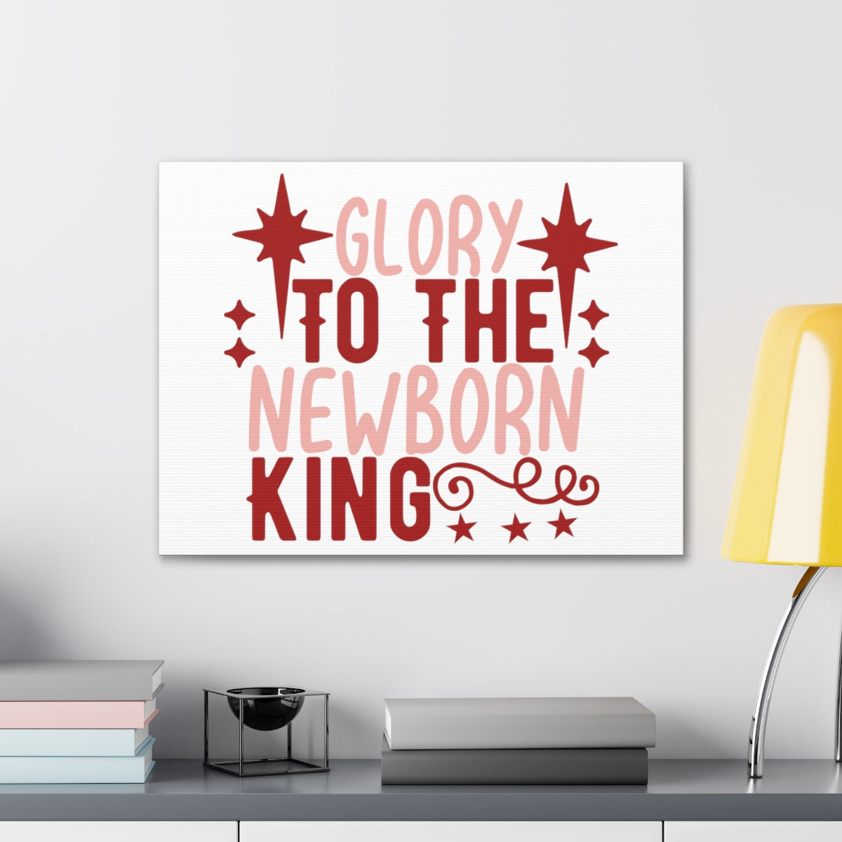 Scripture Walls The Newborn King Luke 2:13-14 Christian Wall Art Print Ready to Hang Unframed-Express Your Love Gifts