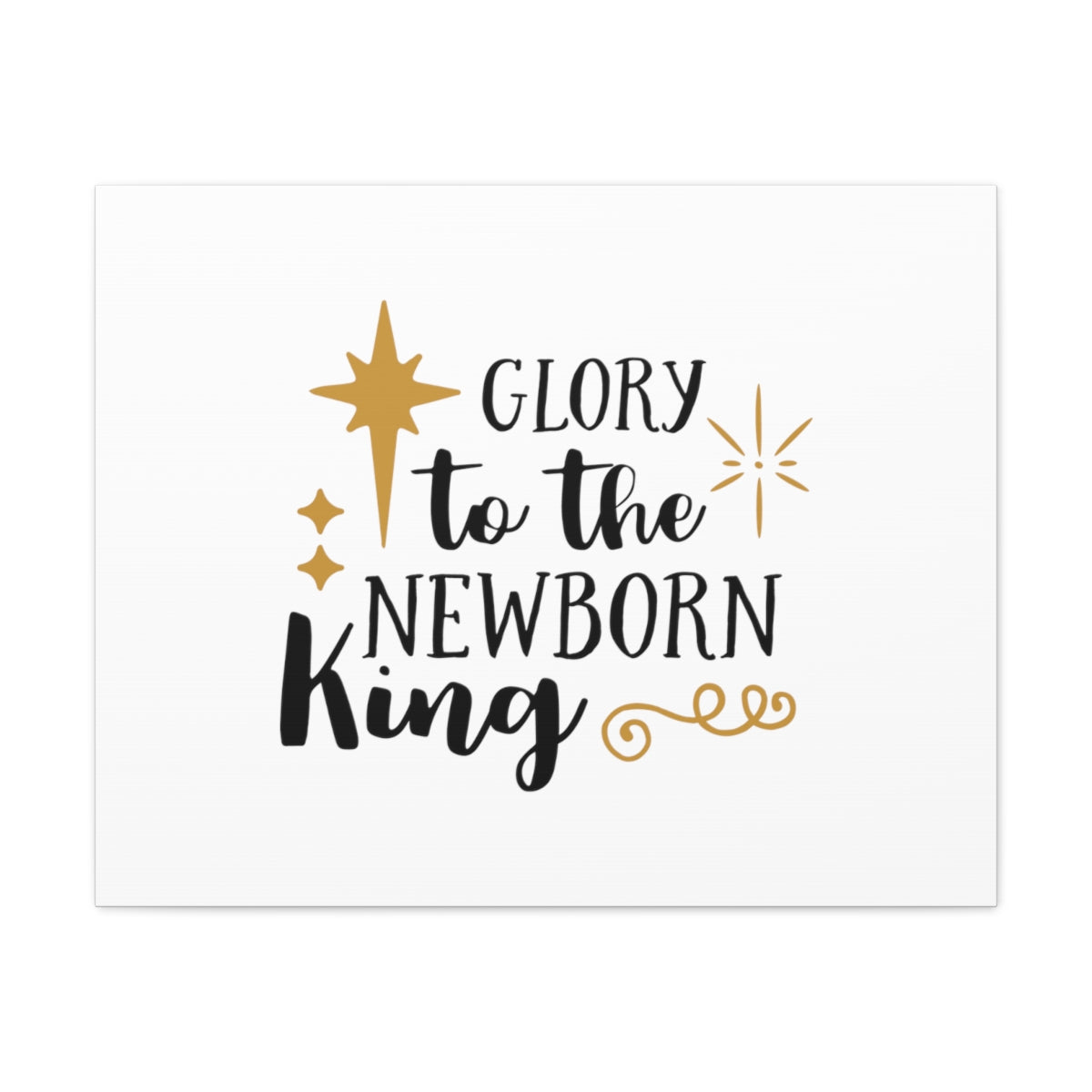 The Newborn King Luke 2:14 Star Christian Wall Art Bible Verse Print Ready to Hang Unframed-Express Your Love Gifts