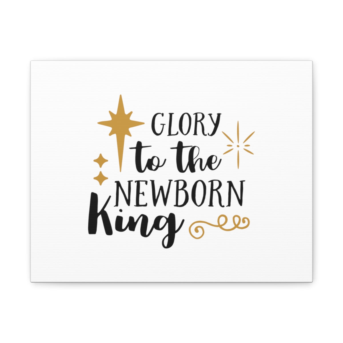 The Newborn King Luke 2:14 Star Christian Wall Art Bible Verse Print Ready to Hang Unframed-Express Your Love Gifts