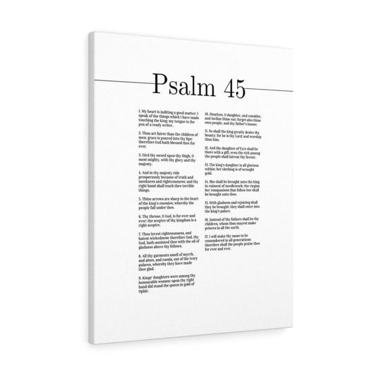 The People Praise Thee Forever And Ever Psalm 45 Bible Verse Canvas Christian Wall Art Ready to Hang Unframed-Express Your Love Gifts