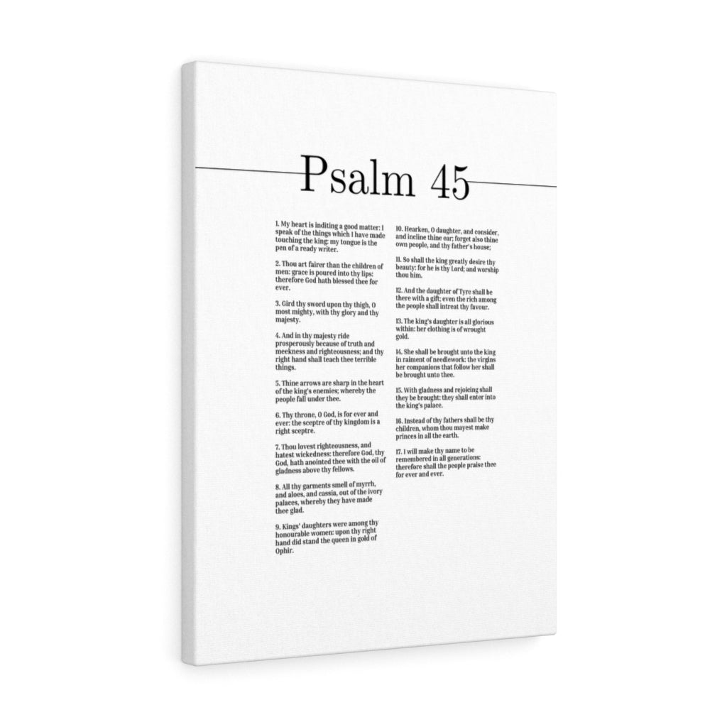 The People Praise Thee Forever And Ever Psalm 45 Bible Verse Canvas Christian Wall Art Ready to Hang Unframed-Express Your Love Gifts