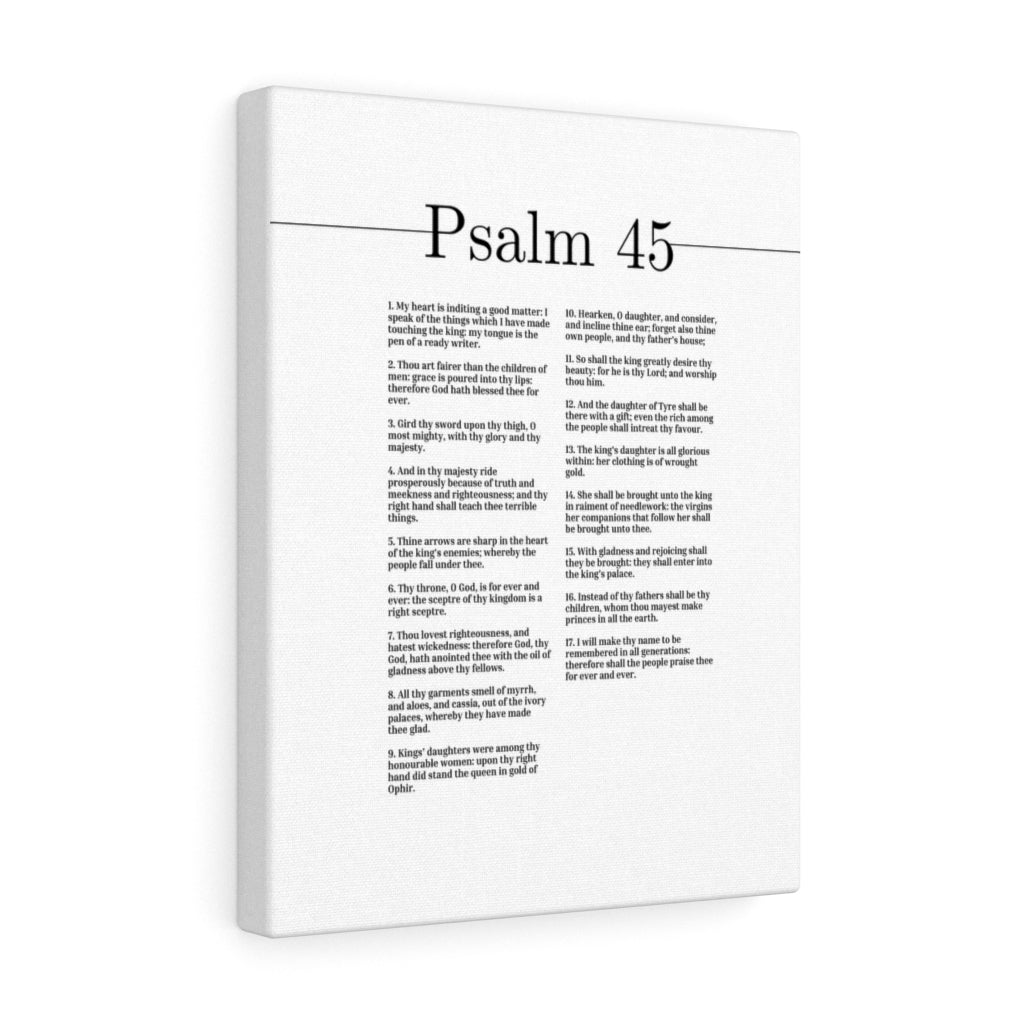 The People Praise Thee Forever And Ever Psalm 45 Bible Verse Canvas Christian Wall Art Ready to Hang Unframed-Express Your Love Gifts