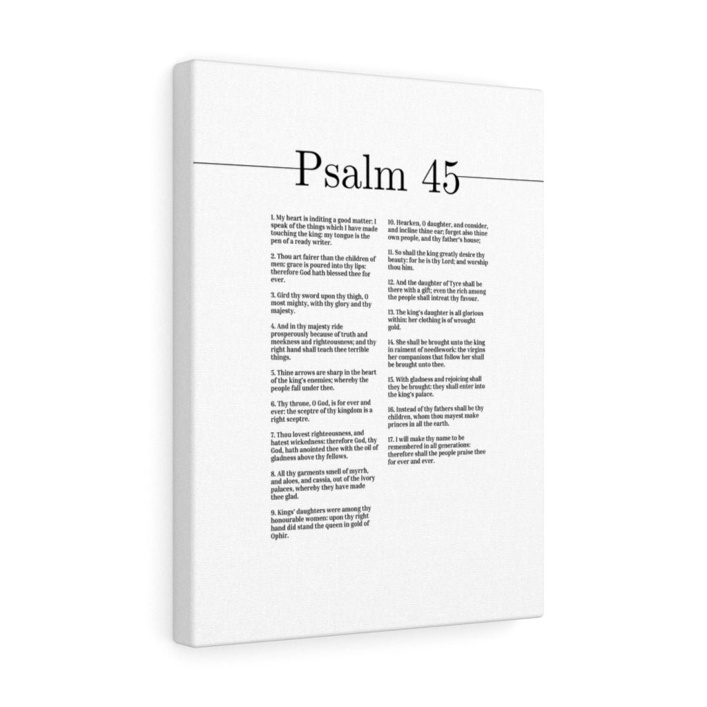 The People Praise Thee Forever And Ever Psalm 45 Bible Verse Canvas Christian Wall Art Ready to Hang Unframed-Express Your Love Gifts