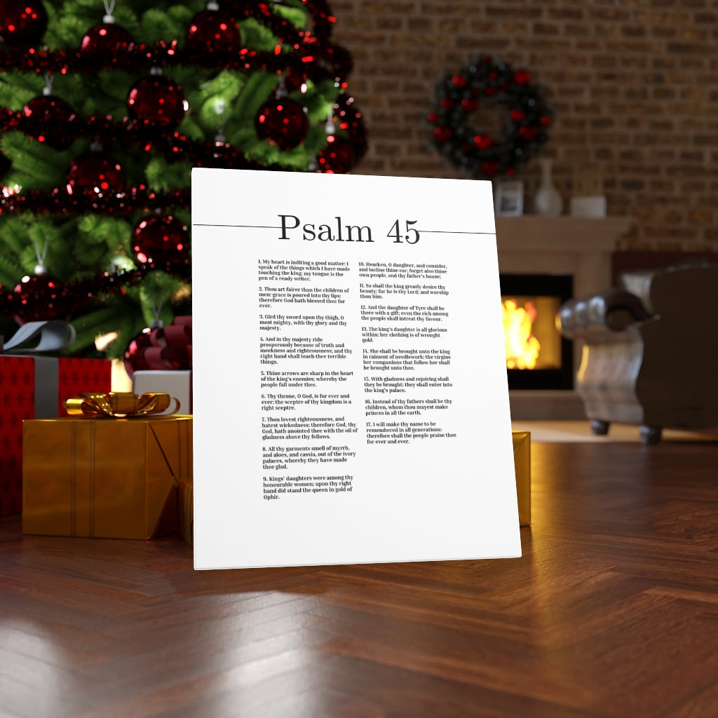 The People Praise Thee Forever And Ever Psalm 45 Bible Verse Canvas Christian Wall Art Ready to Hang Unframed-Express Your Love Gifts