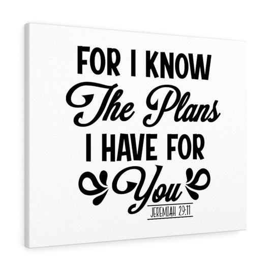 The Plans I Have For You Jeremiah 29:11 Bible Verse Canvas Christian Wall Art Ready to Hang Unframed-Express Your Love Gifts