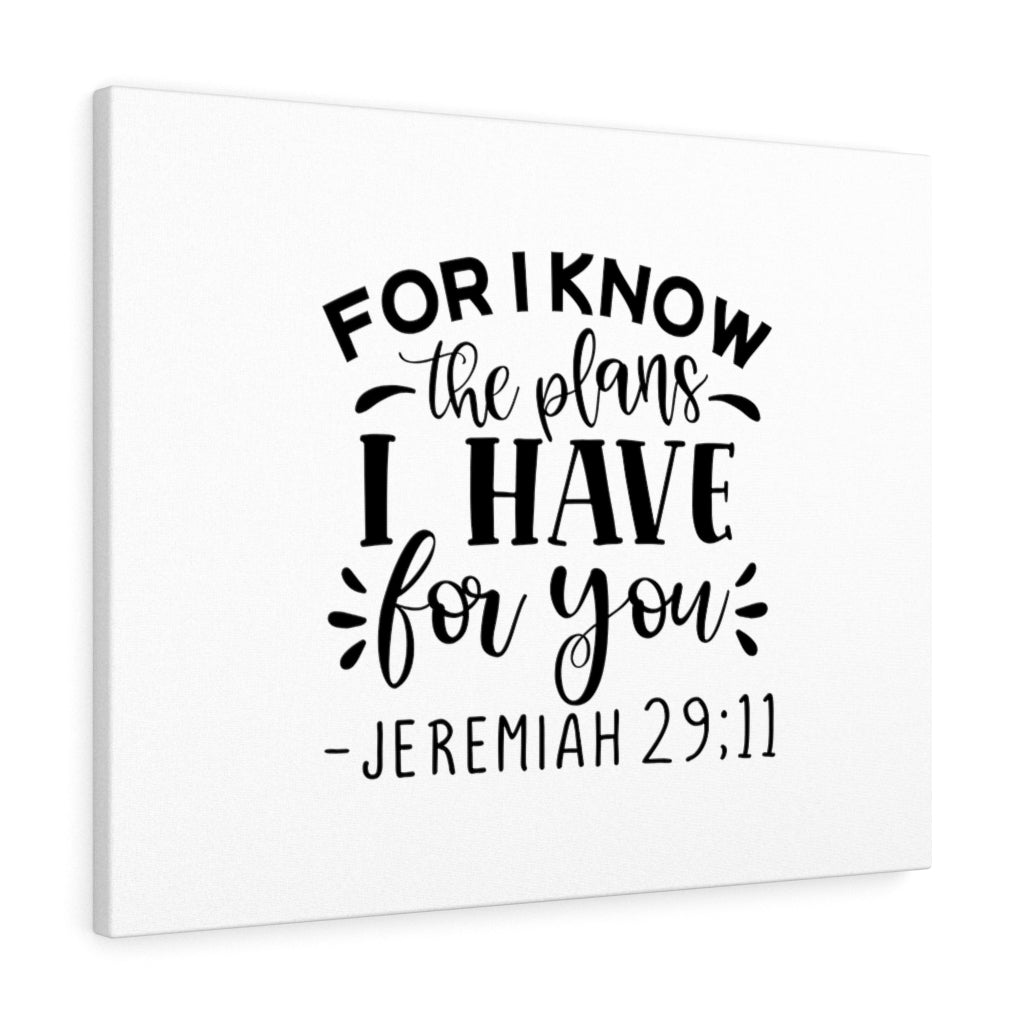 The Plans I Have Jeremiah 29:11 Bible Verse Canvas Christian Wall Art Ready to Hang Unframed-Express Your Love Gifts