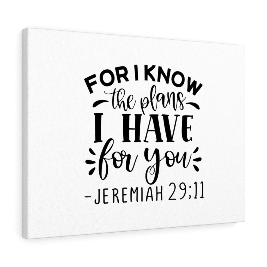 The Plans I Have Jeremiah 29:11 Bible Verse Canvas Christian Wall Art Ready to Hang Unframed-Express Your Love Gifts