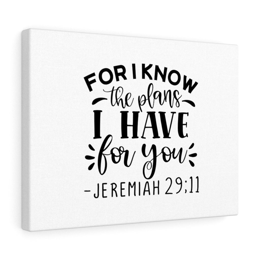 The Plans I Have Jeremiah 29:11 Bible Verse Canvas Christian Wall Art Ready to Hang Unframed-Express Your Love Gifts