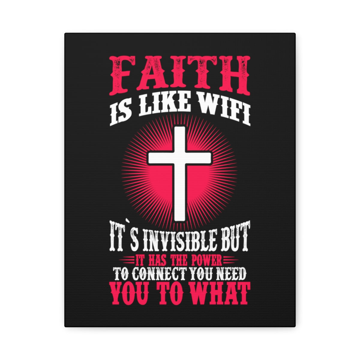 The Power To Connect James 2:22 Christian Wall Art Bible Verse Print Ready to Hang Unframed-Express Your Love Gifts