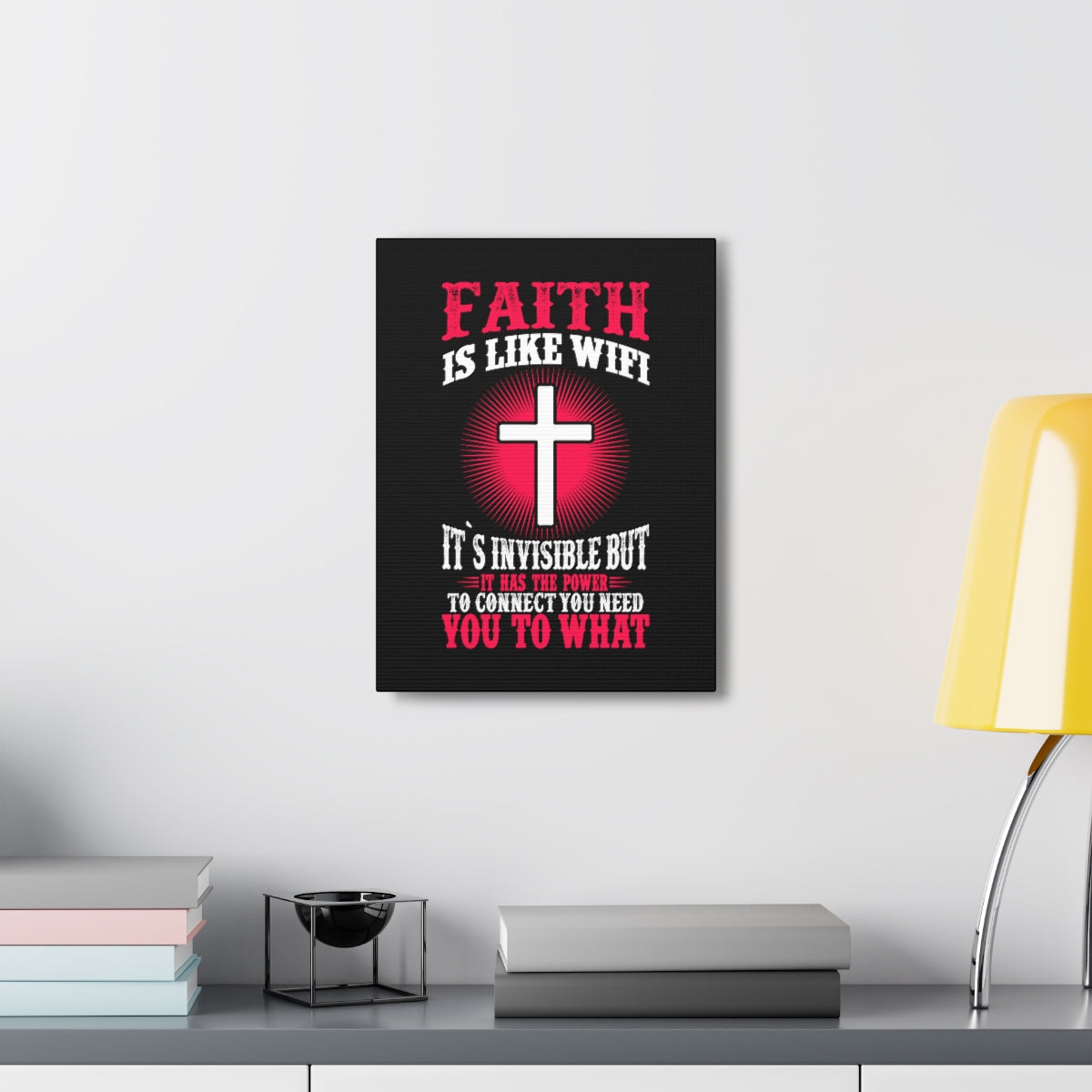 The Power To Connect James 2:22 Christian Wall Art Bible Verse Print Ready to Hang Unframed-Express Your Love Gifts