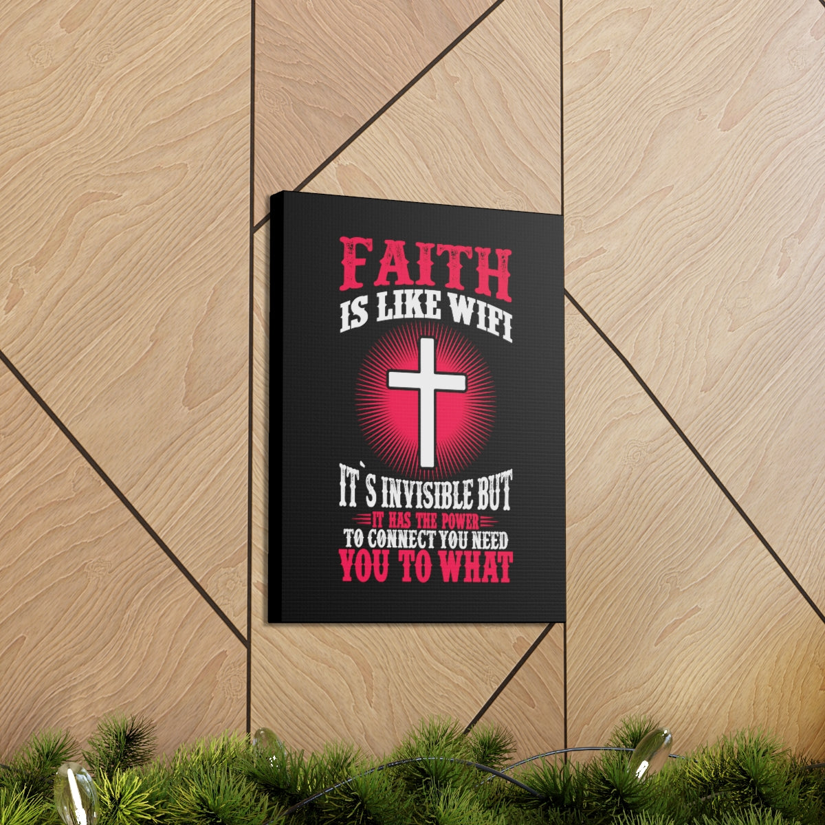 The Power To Connect James 2:22 Christian Wall Art Bible Verse Print Ready to Hang Unframed-Express Your Love Gifts