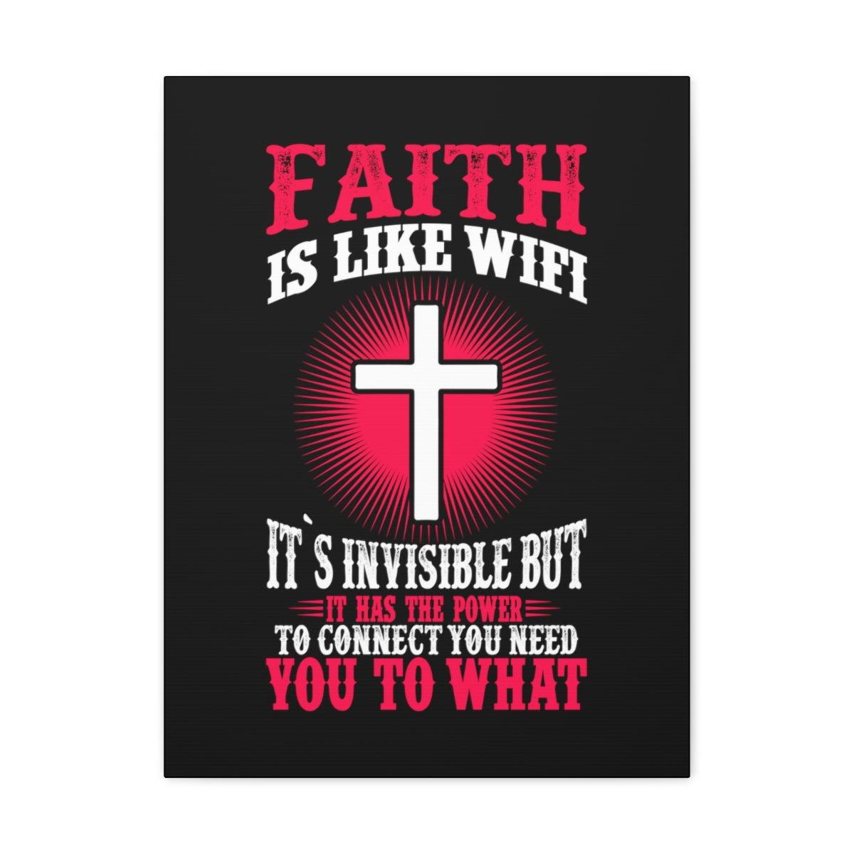 The Power To Connect James 2:22 Christian Wall Art Bible Verse Print Ready to Hang Unframed-Express Your Love Gifts