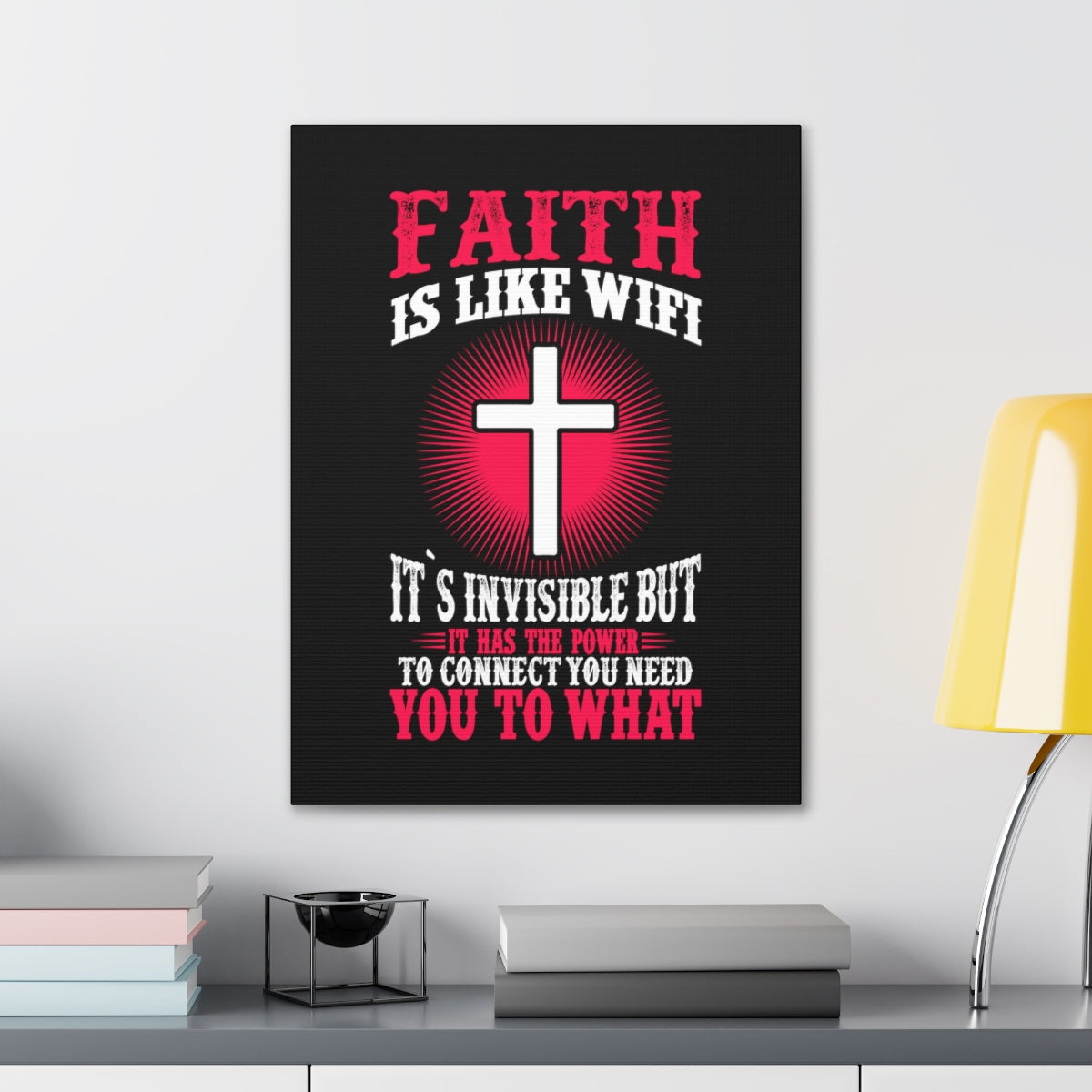 The Power To Connect James 2:22 Christian Wall Art Bible Verse Print Ready to Hang Unframed-Express Your Love Gifts
